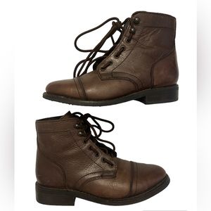 THURSDAY boot company women’s Captain lace up boot brown SIZE 6.5